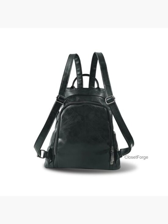 Small Vegan Leather Anti-theft Backpack Purse 3-Way Wear Travel Satchel main image 4